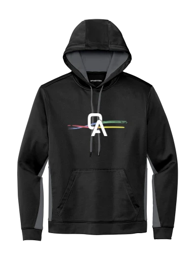 Sport-Tek Sport-Wick Fleece Colorblock Hooded Pullover preview, front