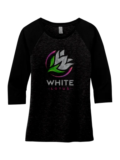 District Women's Perfect Tri 3/4-Sleeve Raglan preview, front