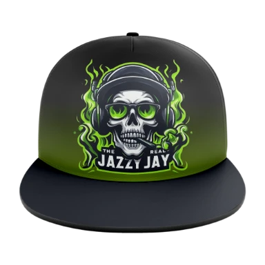5 Panel Solid Flat Bill Cap preview, front