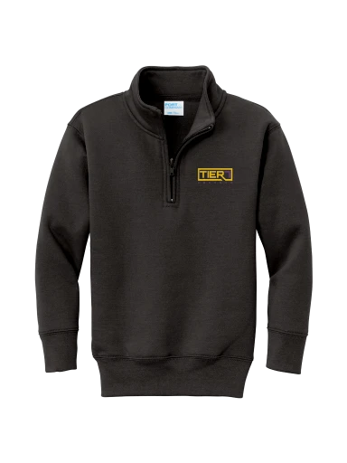 Youth Core Fleece 1/4-Zip Pullover Sweatshirt preview, front