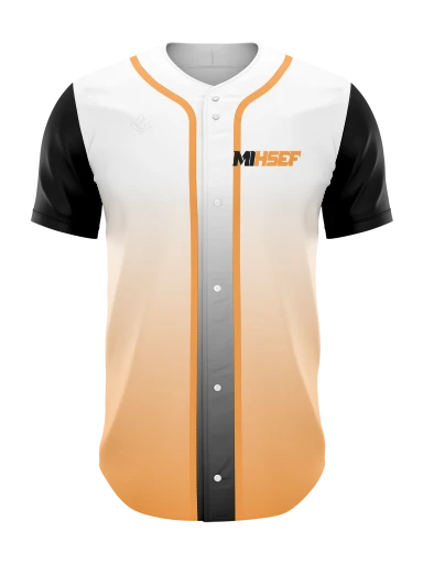 Sublimated Full Button Baseball Jersey preview, front