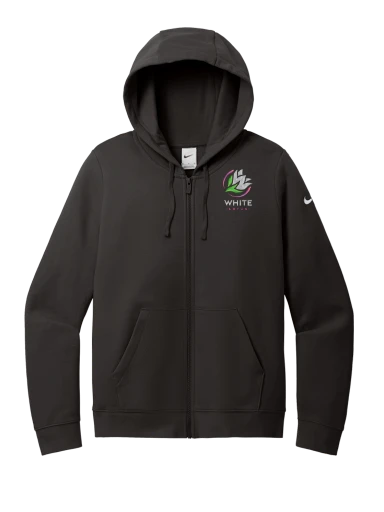 Nike Women's Club Fleece Sleeve Swoosh Full-Zip Hoodie preview, front