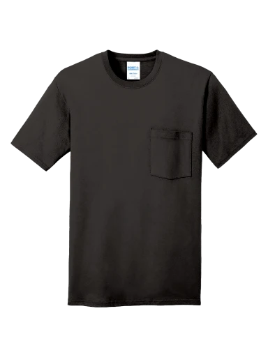 Port & Co Core Cotton Pocket Tee preview, front