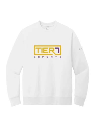 Tier 7 Fundraising Store Nike Club Fleece Sleeve Swoosh Crew preview, front