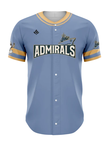 Sublimated Full Button Baseball Jersey preview, front