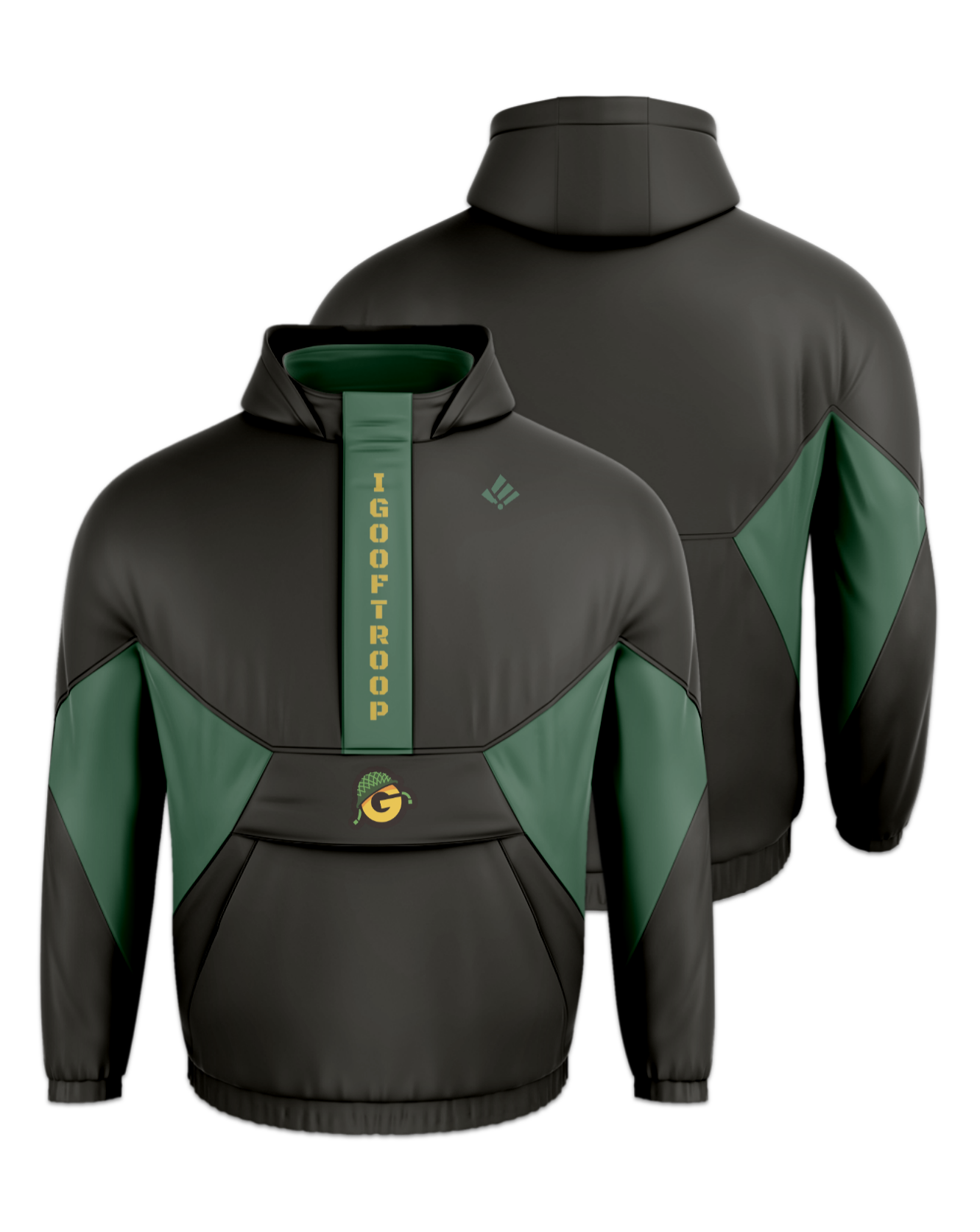 Rendered product preview, stack