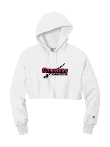 Champion Women's Reverse Weave Cropped Cut-Off Hooded Sweatshirt preview, front