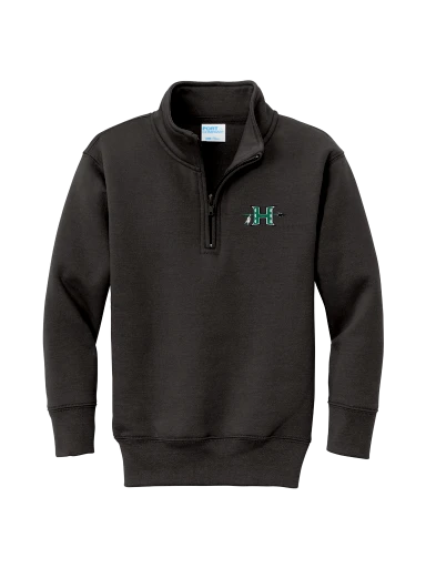 Youth Core Fleece 1/4-Zip Pullover Sweatshirt preview, front