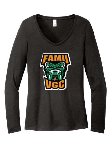 Women's Perfect Tri Long Sleeve V-Neck Tee preview, front