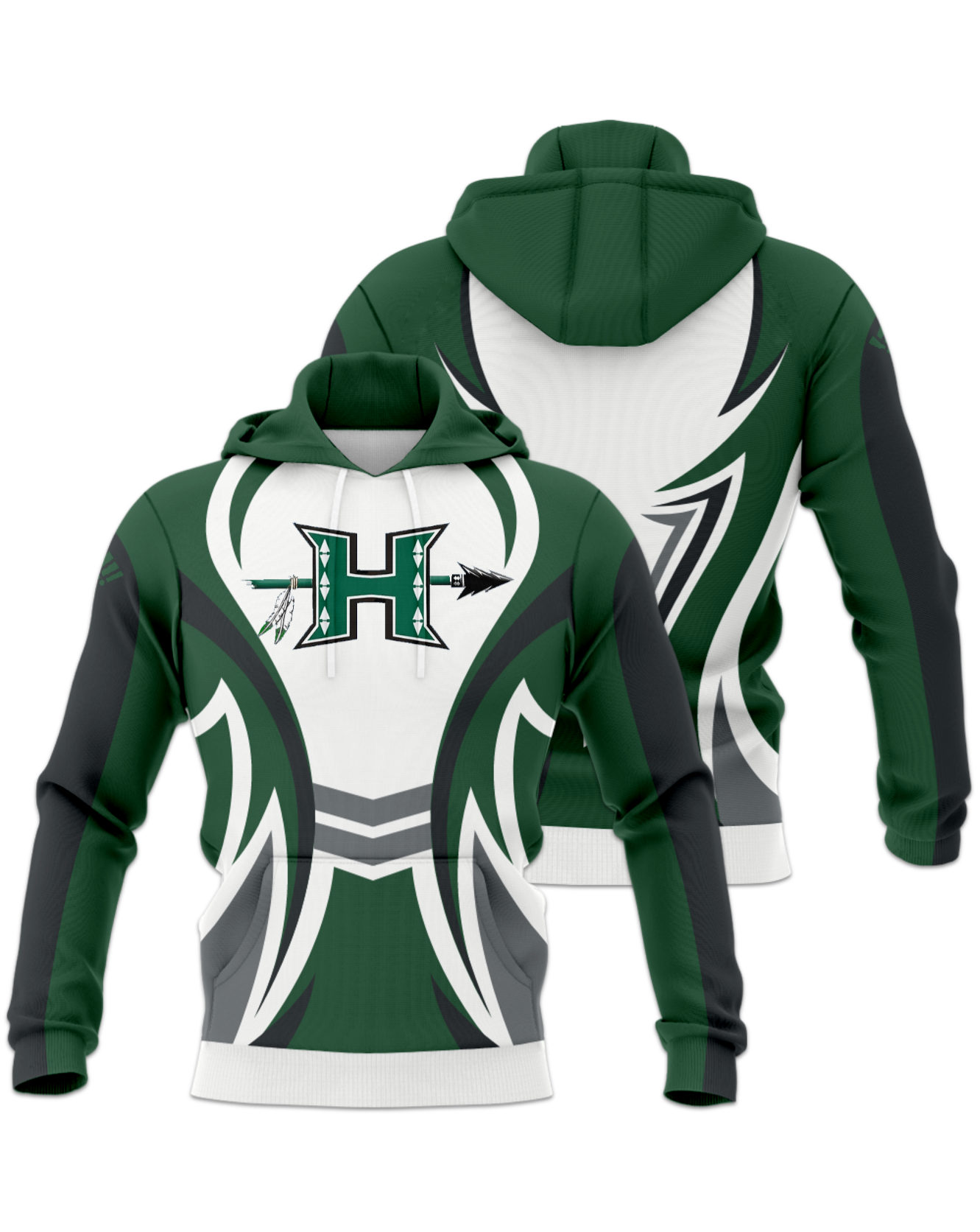 Rendered product preview, stack