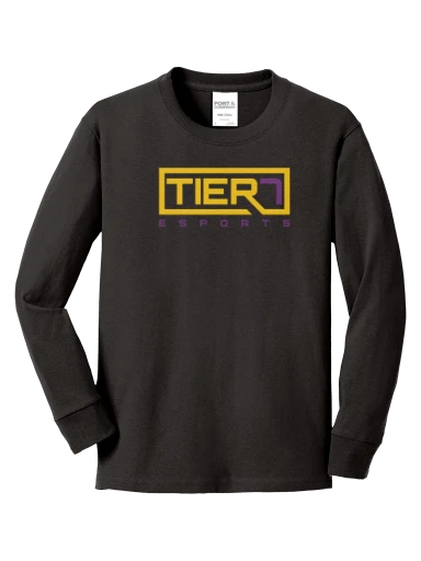 Youth Long Sleeve Core Cotton Tee preview, front