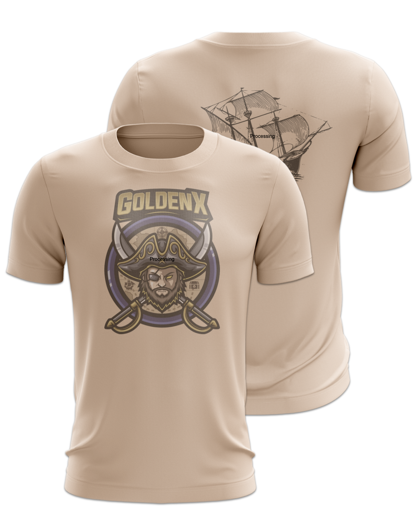 Rendered product preview, stack