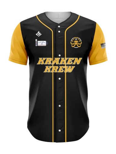 Full Button Baseball Jersey preview, front