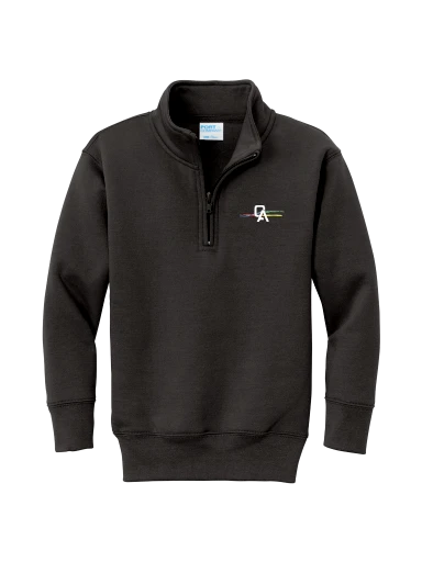 Youth Core Fleece 1/4-Zip Pullover Sweatshirt preview, front