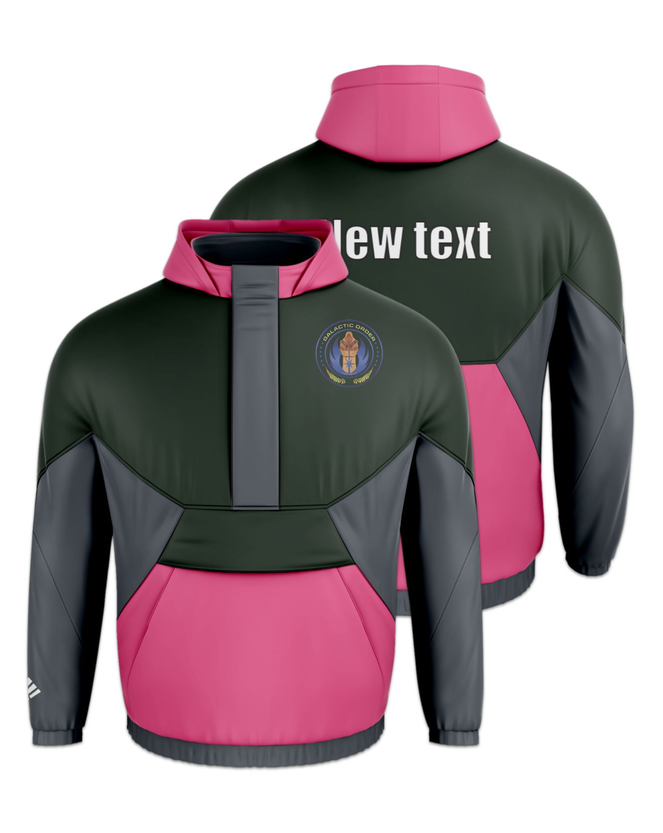 Rendered product preview, stack