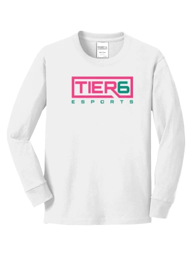Tier 6 Fundraising Store Youth Long Sleeve Core Cotton Tee preview, front