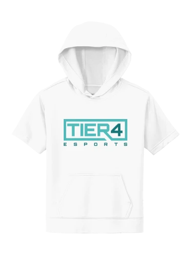 Tier 4 Fan Store Youth Sport-Wick Fleece Short Sleeve Hooded Pullover preview, front