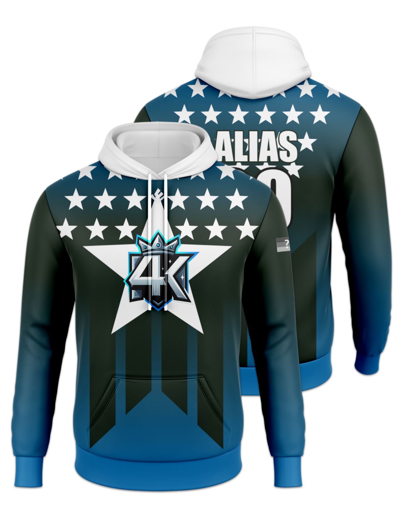 Rendered product preview, stack