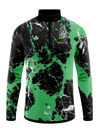 Sublimated Men's Long Sleeve 1/4 Zip preview, front