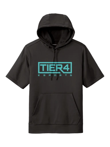 Tier 4 Fan Store Sport-Wick Fleece Short Sleeve Hooded Pullover preview, front