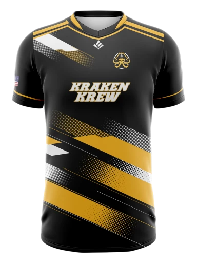 Split Collar Esports Jersey preview, front