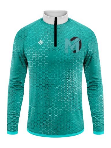 Sublimated Men's Long Sleeve 1/4 Zip preview, front