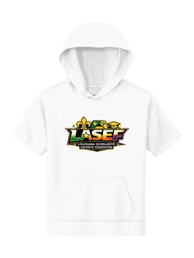 LASEF Youth Sport-Wick Fleece Short Sleeve Hooded Pullover preview, front