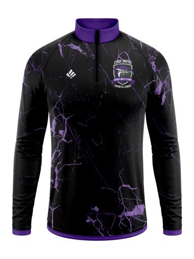 Sublimated Men's Long Sleeve 1/4 Zip preview, front