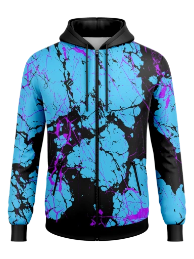 Men's Full Zip Poly Fleece Hoodie preview, front