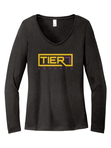 Women's Perfect Tri Long Sleeve V-Neck Tee preview, front