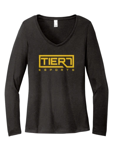 Women's Perfect Tri Long Sleeve V-Neck Tee preview, front