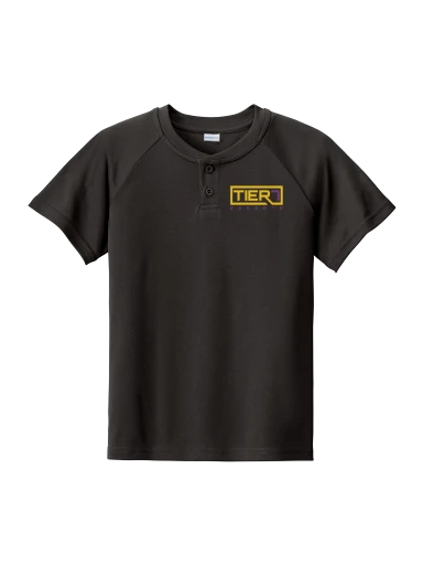 Youth PosiCharge Competitor 2-Button Henley preview, front