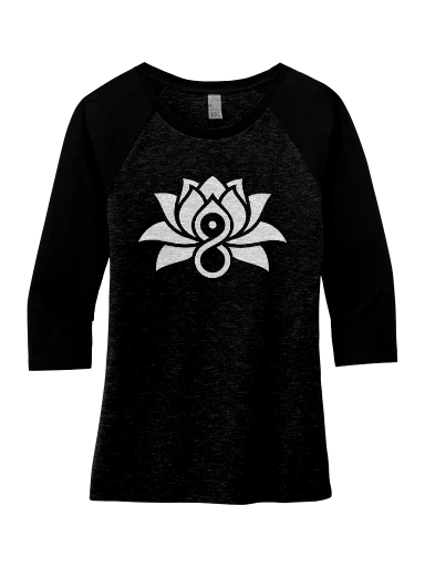 District Women's Perfect Tri 3/4-Sleeve Raglan preview, front