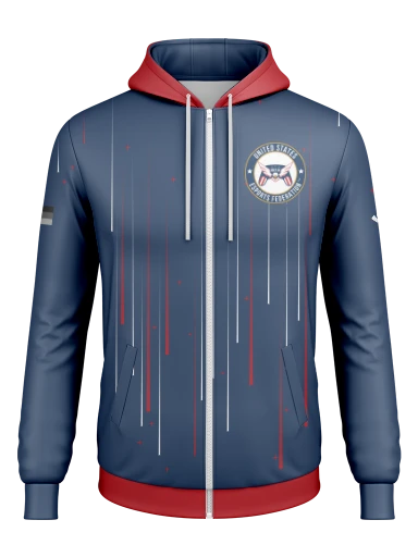 USEF.GG Full Zip Tech Hoodie preview, front