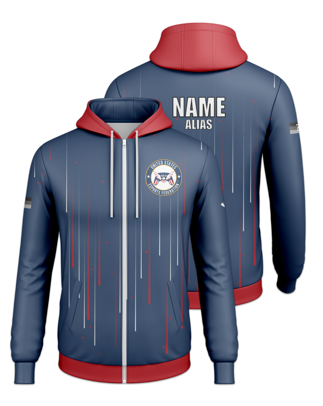 Rendered product preview, stack