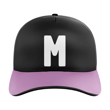 Sublimated 5 Panel Curved Bill Cap preview, front