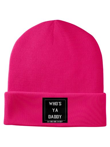 Pink Big Dog Knit Beanie preview, front