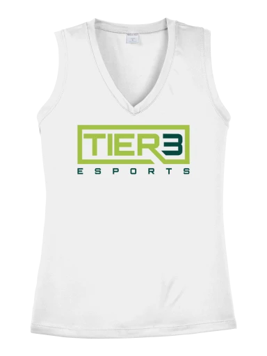 Tier 3 Fan Store Women's Sleeveless PosiCharge Competitor V-Neck Tee preview, front