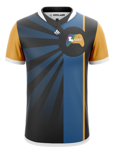 Custom Dual Neck Esports Jersey preview, front