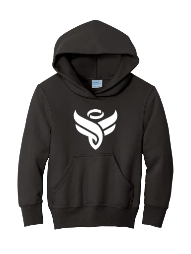 Port & Co Youth Core Fleece Pullover Hooded Sweatshirt preview, front