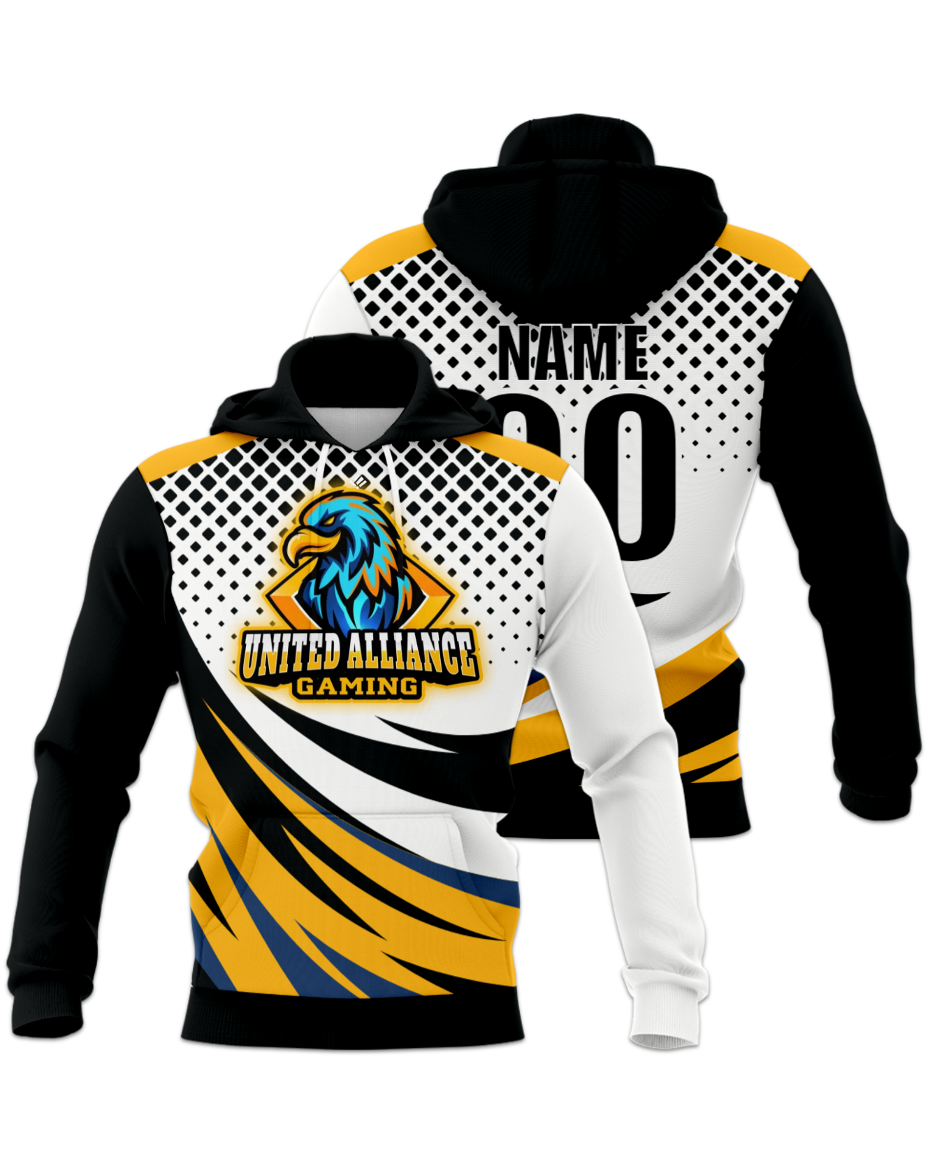 Rendered product preview, stack