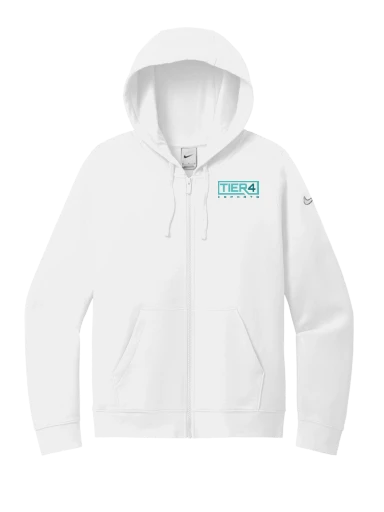 Tier 4 Fan Store Nike Women's Club Fleece Sleeve Swoosh Full-Zip Hoodie preview, front