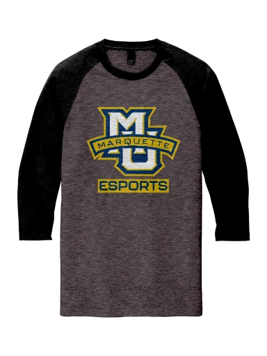 District Perfect Tri 3/4-Sleeve Raglan preview, front