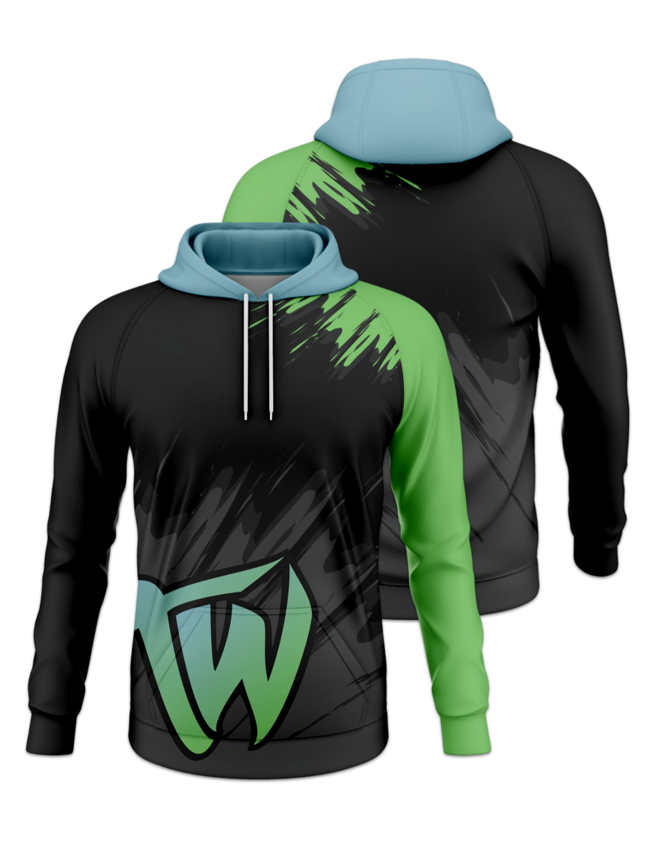 Rendered product preview, stack