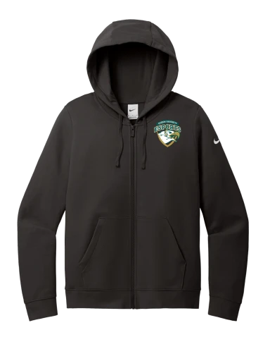 Nike Women's Club Fleece Sleeve Swoosh Full-Zip Hoodie preview, front