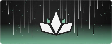 White Lotus Starfall Desk Mat preview, front