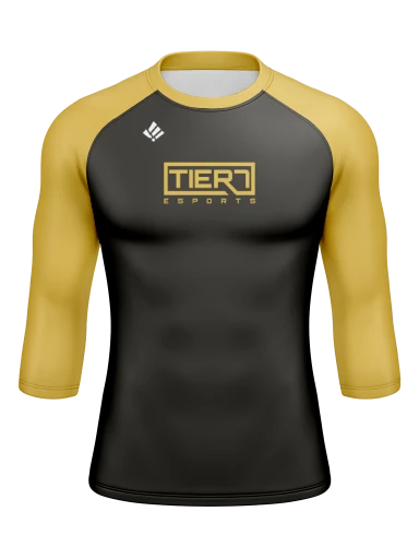 Men’s Compression Raglan Long Sleeve Rash Guard preview, front