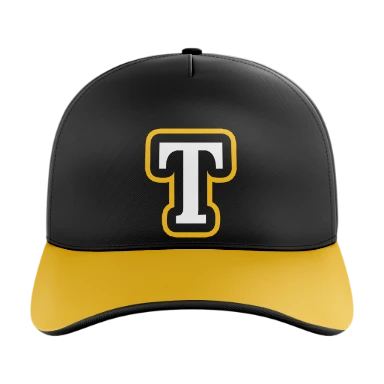 Sublimated 5 Panel Curved Bill Cap preview, front