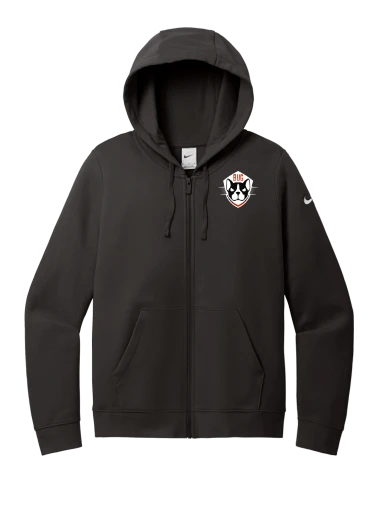 Nike Women's Club Fleece Sleeve Swoosh Full-Zip Hoodie preview, front