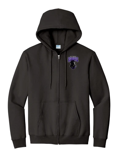 Essential Fleece Full-Zip Hooded Sweatshirt preview, front